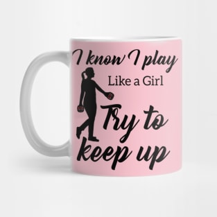 870 Play like a Girl Back Only Mug